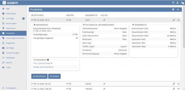 OABM Software Screenshot